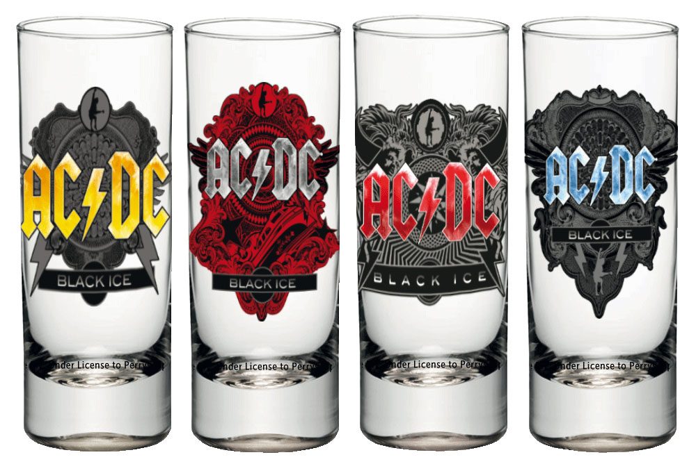 AC/DC Shotglass 4-Pack Black Ice Top Merken Winkel